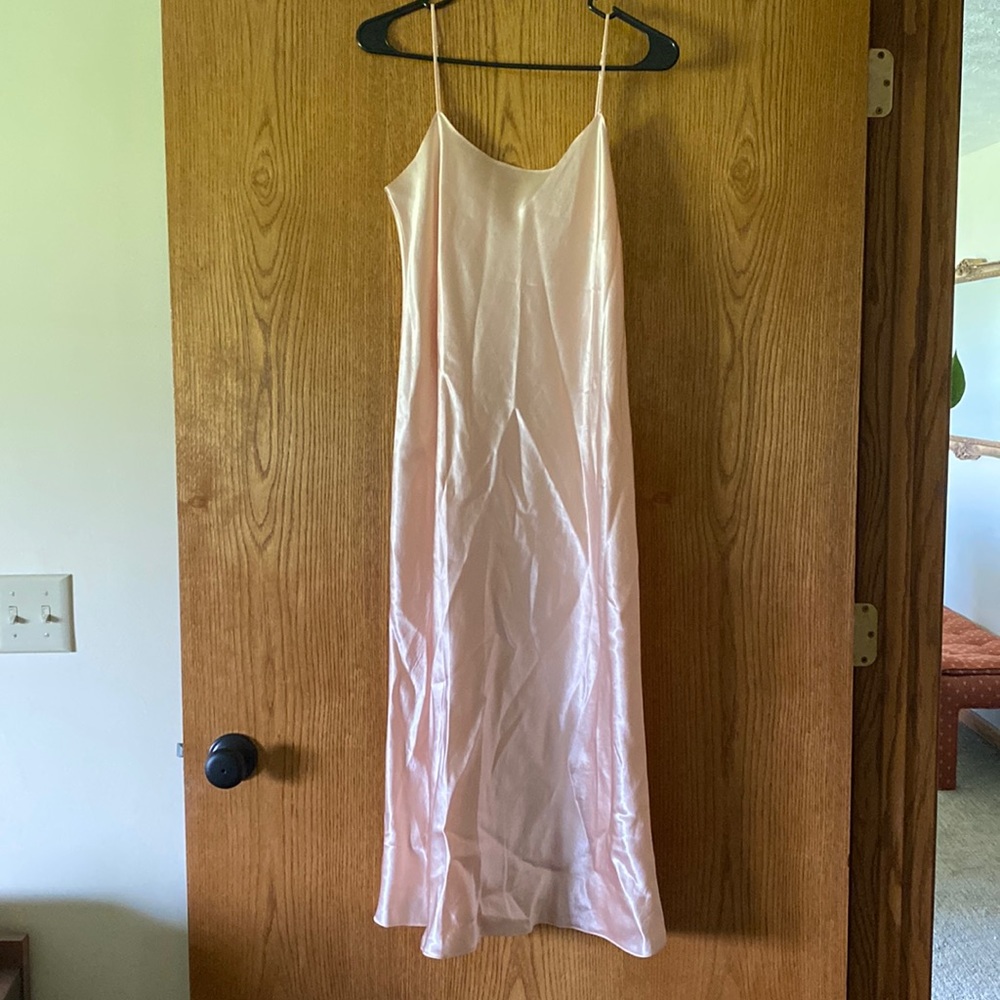 Vince. Light Pink Midi Slip Dress M